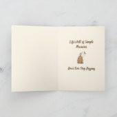 土を掘る犬 – 幸せな父の日。 カード (内部)