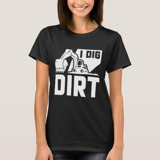土を掘る Tシャツ (正面)