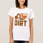 土を掘る Tシャツ (正面)