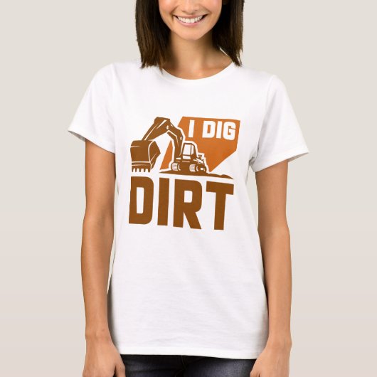 土を掘る Tシャツ (正面)