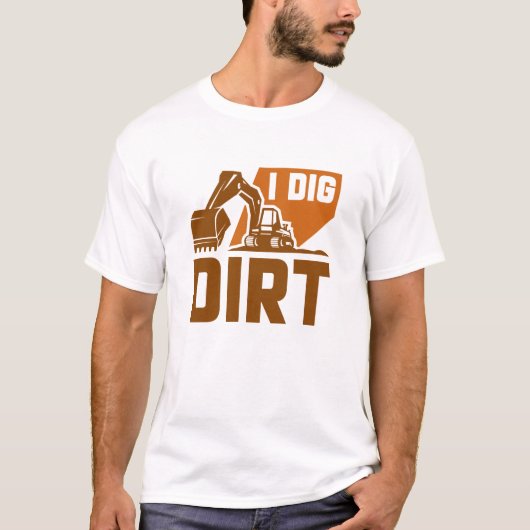 土を掘る Tシャツ (正面)