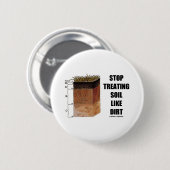 土ストップ土の処理（土平） 缶バッジ (正面&裏面)