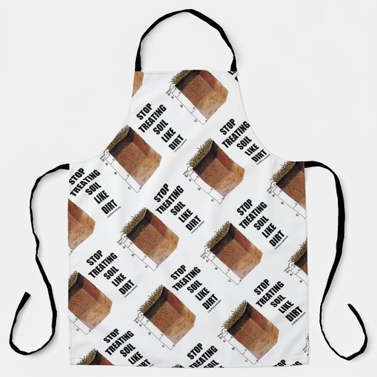 土ストップ地層のような土壌の処理 エプロン (正面)