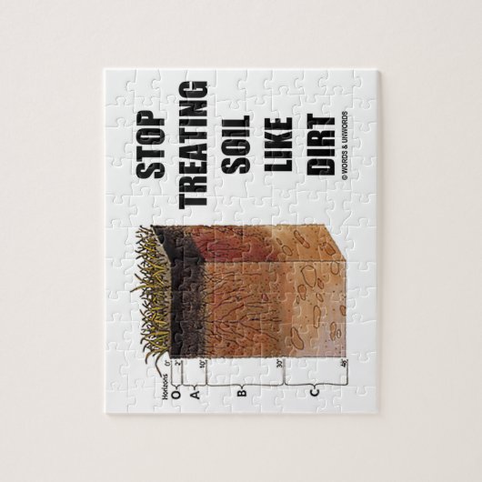 土ストップ地層のような土壌の処理 ジグソーパズル (縦)