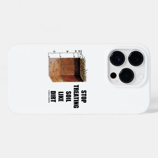 土ストップ地層のような土壌の処理 Case-Mate iPhoneケース (裏面 (横))