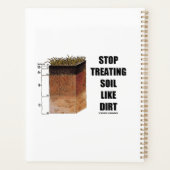 土ストップ壌を汚れ土壌水平面のように処理する プランナー手帳 (裏面)