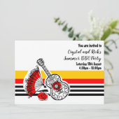 土スペインの産物クラシックストライプ横 招待状 (スタンド正面)