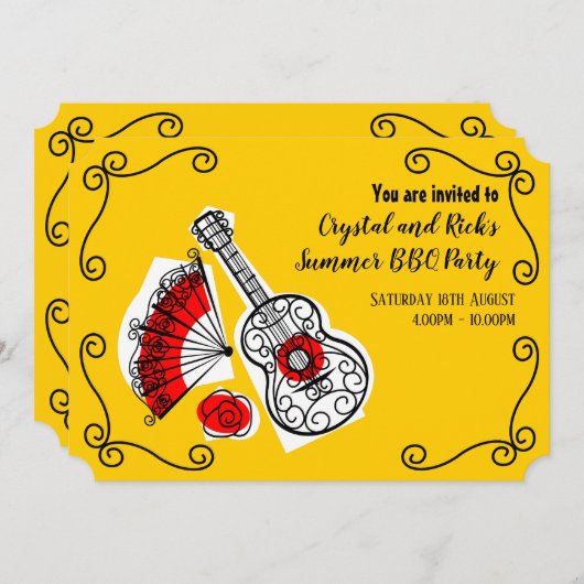 [土スペインの産物] [グループのコーナー] 招待状 (正面/裏面)