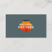 土ポットデザイン、陶器店、陶芸家 名刺 (正面)