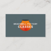 土ポットデザイン、陶芸教室、陶工 名刺 (正面)