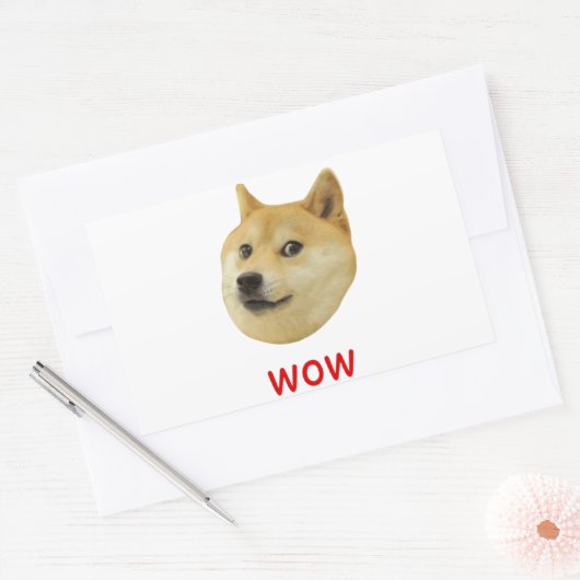 土下非常に多くの犬のような芝志部犬 長方形シール (封筒)