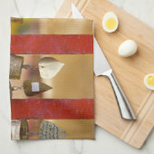 土井シュテップ寺院の鐘 キッチンタオル (四つ折り)