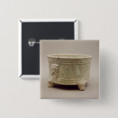 土器の三脚の容器 缶バッジ (正面&裏面)