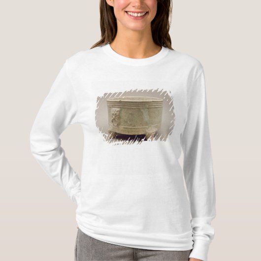 土器の三脚の容器 Tシャツ (正面)
