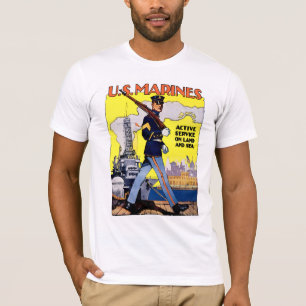 土地および海の活動的なサービス Tシャツ