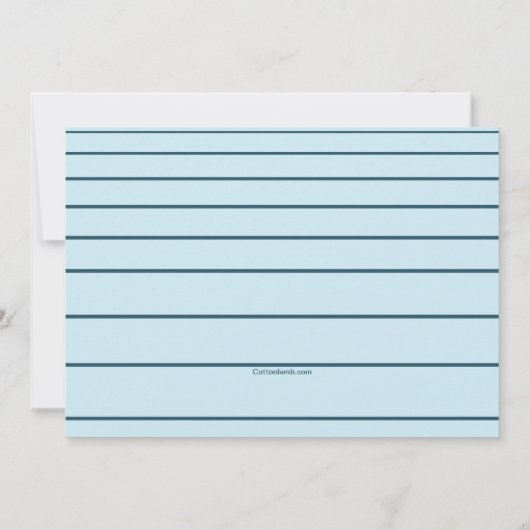 土地および海の航海のな招待状 招待状 (裏面)