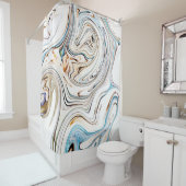 土地と海 シャワーカーテン (インサイチュ)