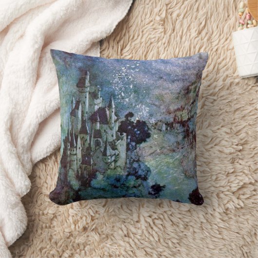 土地の城のエドマンド妖精のDulacのファインアート クッション (ブランケット)