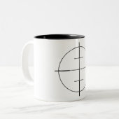 土地の検査官の楽器の視力の照準のマグ ツートーンマグカップ (正面左)