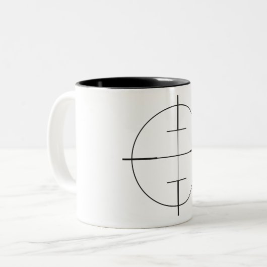 土地の検査官の楽器の視力の照準のマグ ツートーンマグカップ (正面左)