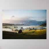 土地の空中眺め ポスター (正面)