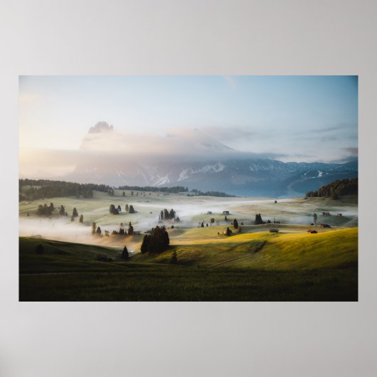 土地の空中眺め ポスター (正面)