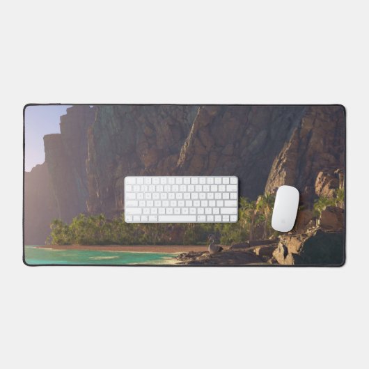土地の端 デスクマット (キーボード&マウス)
