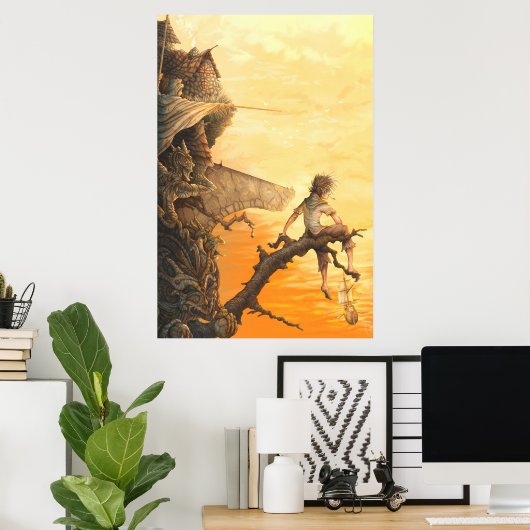 土地の端 ポスター (ホームオフィス)