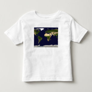 土地の表面、浅瀬および影で覆われたTopogra トドラーTシャツ