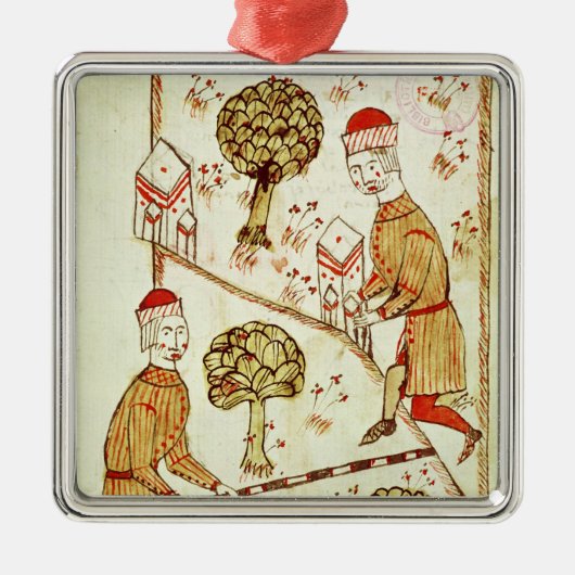 土地の調査および分界 メタルオーナメント (正面)