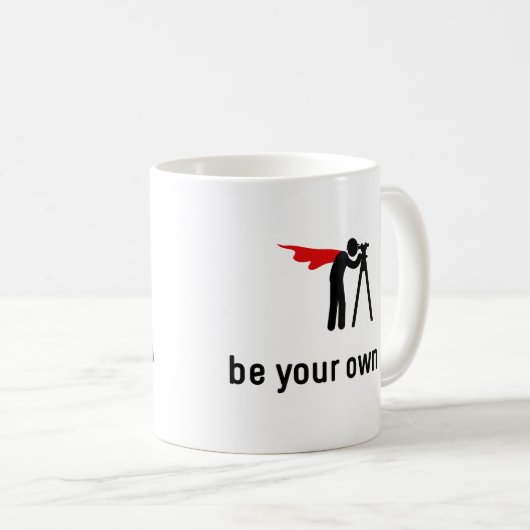 土地の調査の英雄 コーヒーマグカップ (正面右)