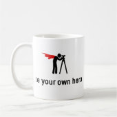 土地の調査の英雄 コーヒーマグカップ (左)