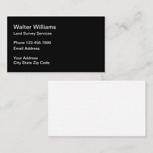 土地の調査サービス 名刺 (正面/裏面)