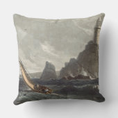 土地のlongshipsの灯台は、コーンウォール、f終わります クッション (裏面)