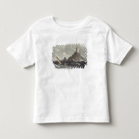 土地のlongshipsの灯台は、コーンウォール、f終わります トドラーTシャツ (正面)