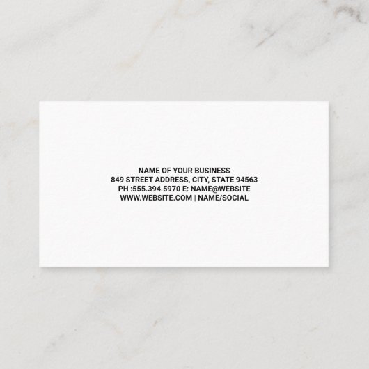 土地刈り取り用ブッシュ | ガーデニング 名刺 (裏面)