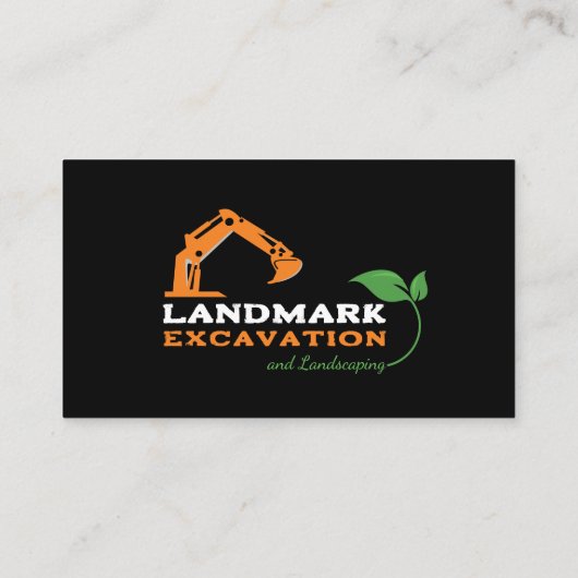 土地清算、掘削、造園、建築 名刺 (裏面)