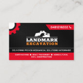 土地清算、掘削、造園、建築 名刺 (裏面)