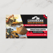 土地清算、掘削、造園、建築 名刺 (正面)