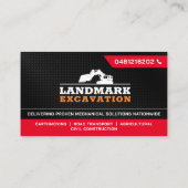 土地清算、掘削、造園、建築 名刺 (裏面)