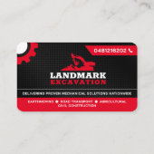 土地清算、掘削、造園、建築 名刺 (裏面)
