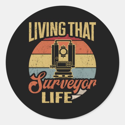 土地測量コグラフ土地測量士 ラウンドシール (正面)