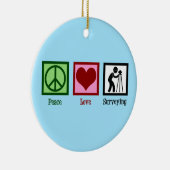 土地測量士ピースラブ測量会社 セラミックオーナメント (右)