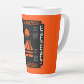 土地測量士 カフェラテマグ (右アングル)