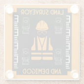 土地測量士 ガラスコースター (裏面)