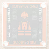 土地測量士 ガラスコースター (裏面)