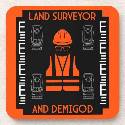 土地測量士 コースター (正面)