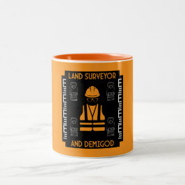 土地測量士 ツートーンマグカップ