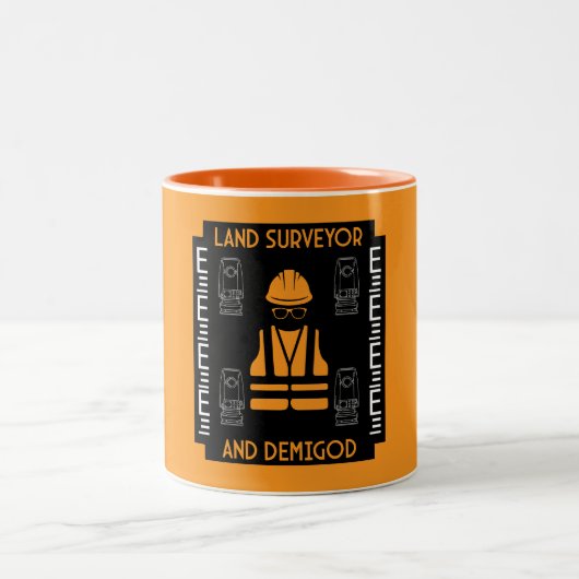 土地測量士 ツートーンマグカップ (中央)