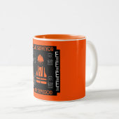 土地測量士 ツートーンマグカップ (正面右)